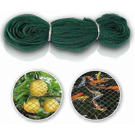 Filet de protection pour bassin 2 x 10 mètres, filet de protection vert pour jardin, filet anti-éclaboussures, filet de couverture pour bassin de jardin, filet de protection en maille verte (1/5)