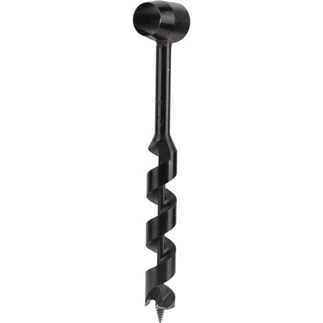 Barrena manual JSSEVN-Bushcraft, llave manual negra, de 25 a 260 mm, herramienta de perforación de supervivencia para trabajos de carpintería en la naturaleza. (1/5)