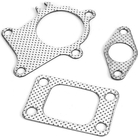 Kit combiné de tuyau de descente avec joint de 38mm/1,5 pouces, 5 boulons, raccord pour turbocompresseur T3/T4 (1/5)