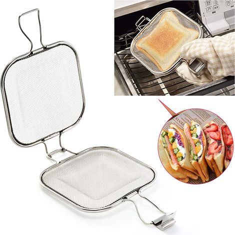 de cuisson en acier inoxydable pour pain et sandwichs grille (1/4)