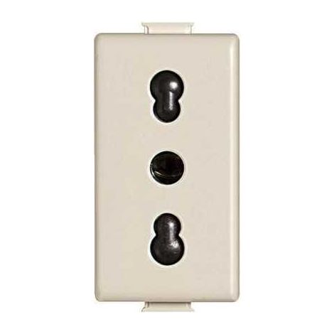 A5180 Enchufe Bipaso 2P+T 10/16A Marfil Matix