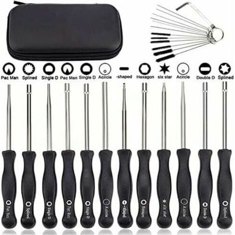 Ensemble de 12 outils de réglage de carburateur et tournevis de réglage pour moteur à 2 temps, pour débroussailleuses, tronçonneuses Poulan, Husqvarna, STHIL, Echo (1/4)