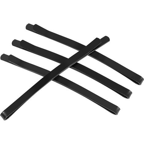 HONORNIC - 100 épingles à cheveux larges, épingles à cheveux en métal noir, pinces à cheveux minimalistes classiques pour femmes (1/5)