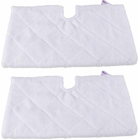 utilisé pour shark S3901Tampon De Rechange pour Vadrouille À Vapeur en Microfibre, Accessoires De Nettoyage S3550,S3501,S3601,S3901,Blanc/2X Coussins Vapeur (1/5)