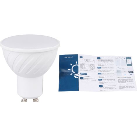 Ortviai Ampoule LED intelligente WiFi avec commande vocale HomeKit, dimmable 2000K-6500K, 85-265 V (1/5)