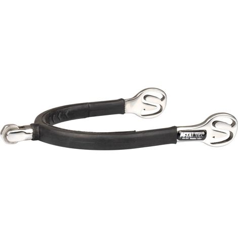 30 MM, Grigio Gunmetal: Speroni per monta inglese ricoperti in gomma con rotella esagonale (1/4)