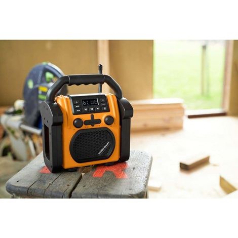Radio und Baustellenlautsprecher - THOMSON - Bluetooth - 30 Watt - Spritzwassergeschützt - AUX in (1/4)