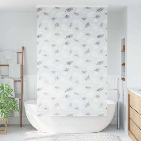 Store enrouleur de douche avec cassette largeur du tissu 116 cm (1/5)