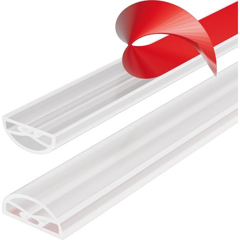(1m,Transparent)Seuil de Douche Barrage D'eau Barrière eau Douche Pliable,Nouveau joint pare douche en Silicone Auto-Adhésif,Barrière de Douche Adapté à l'accès en Fauteuil Roulant (1/5)