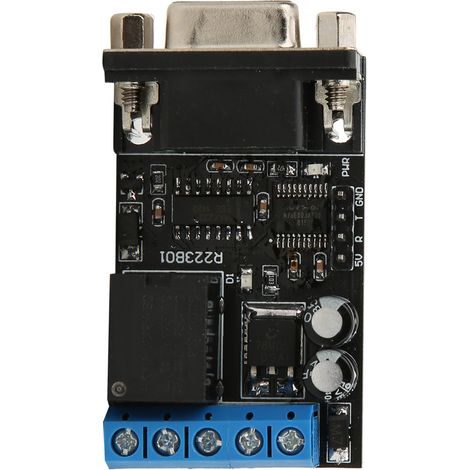 Module relais temporisé RS232, 1 canal, port série UART, multifonctionnel, 12 V CC, R223B01 (1/5)