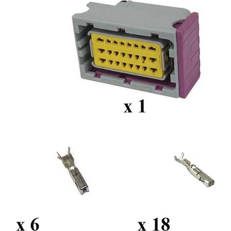Kit Connettore Framatome 24 Vie Femmina a Tenuta Stagna Grigio
