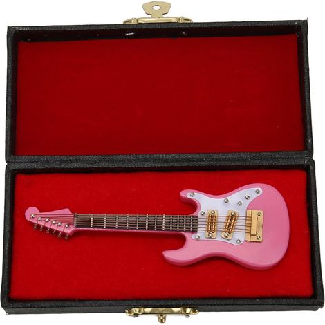 E-Gitarren-Dekoration, 10 cm, Holzmodell (1/5)