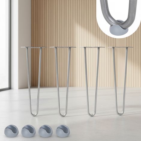 Melko 4er Set Haarnadelbeine 30CM Hairpin Leg Stahl Tischbein Möbelbein Stützfuß 