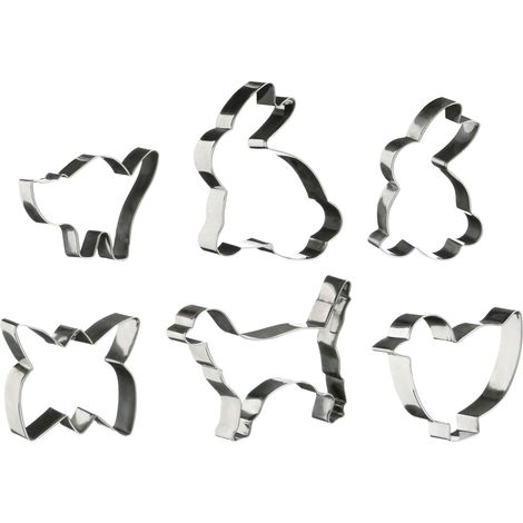 Premier Housewares 6pc Animal Shapes Cutter Set