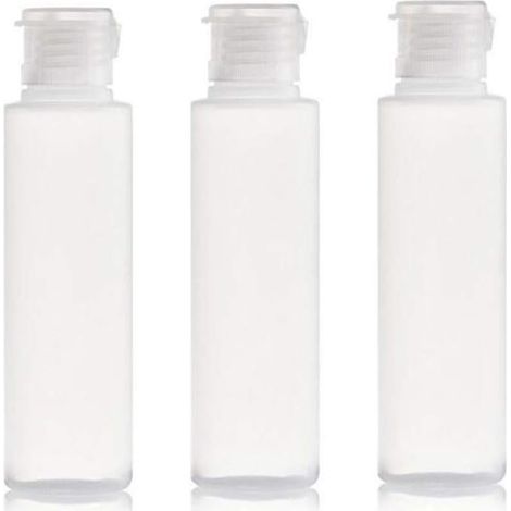 Sous-bouteilles de solution d'entretien en plastique transparent 3PCS