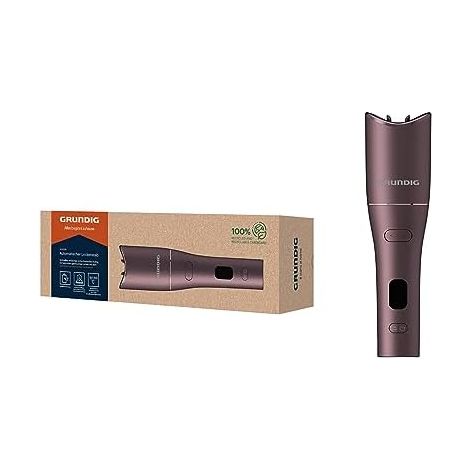 Grundig GMS3980 Easy Curl HS 6230 Ferro Arricciacapelli Automatico senza Fili con Rivestimento in Ceramica 3 Livelli di Temperatura Timer Regolabile e Display LCD colore Viola (1/5)