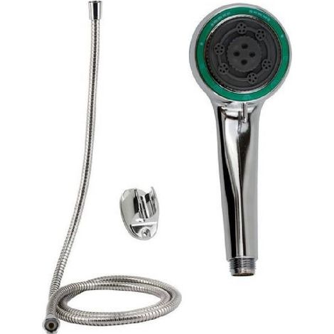 Cleafe - Kit Doccetta Doccino Soffione Doccia Bagno Tondo Con Laccio 1,8mt Staffa 69112 - (1/2)