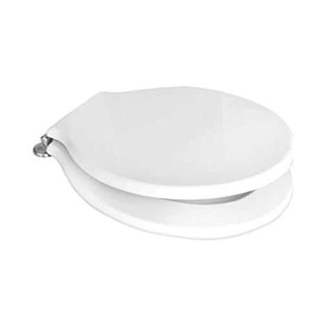 Pozzi Ginori 07761000 Pozzi Montebianco Art.07761 Sedile con Cerniere cromate, Bianco