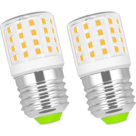 E27 LED Warmweiß 6W Lampe, Ersatz 60W Halogenlampe, 3000K Mais Lampe Nicht Dimmbar, Kein Flackern, Energiesparlampe, Schraube Glühbirne 100-265V, 2 Stück (1/5)