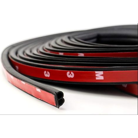 Bande de Joint Caoutchouc Adhesif, B-forme d'Étanchéité de Porte Voiture pour Protection des Bords (1/5)