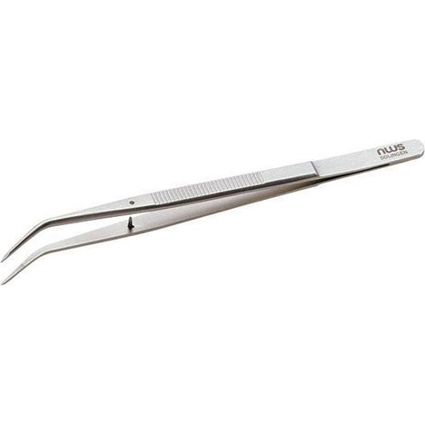 Pince de soudage de précision coudée en acier inoxydable NWS 155 mm