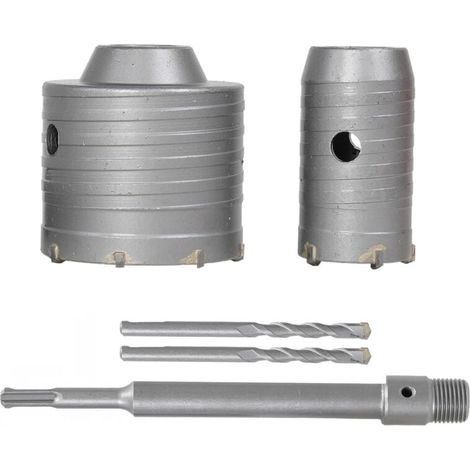 150 mm Wandlochsägen-Set, elektrische Hammer-Wandlochsäge, 22 x 200 mm runde Griffverlängerung FLITI