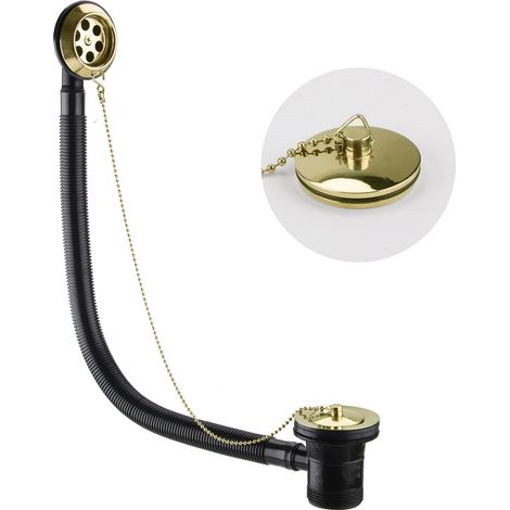 JTP Grosvenor Bath Waste - Polished Gold (1/2)