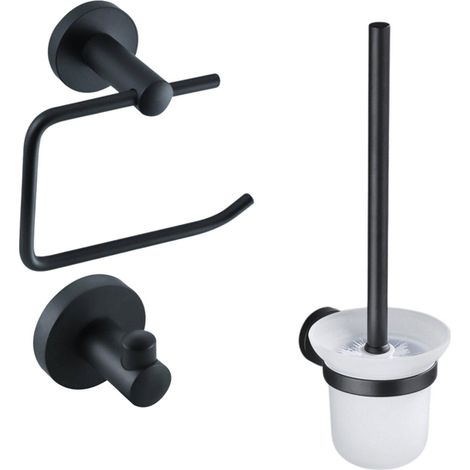 FugaFlow Eccelente Acces ensemble de toilette 3 pièces noir mat (1/4)