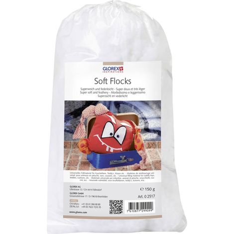 Glorex Soft-Flocks weiß 150 g Textiles Gestalten