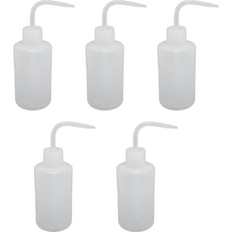 5PCS Safety Wash Bottles Plastic Squeeze Bottle Multipurpose Empty Bottle for Cleaning Watering 250ml (1/5)