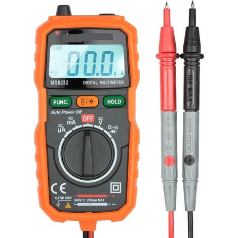 Multimètre numérique Cordons de Test Professionnels Multimentro Mesure de Tension numérique NCV Testeur de Lampe de Poche multimètre (1/5)