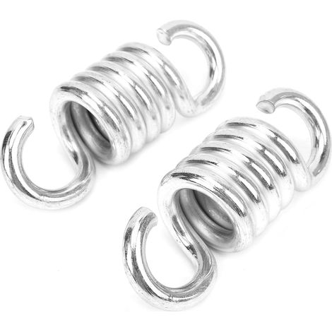 Balançoire de porche à suspendre, deux crochets pour chaise hamac - Robuste - 2 ressorts oscillants pour hamacs suspendus (1/5)