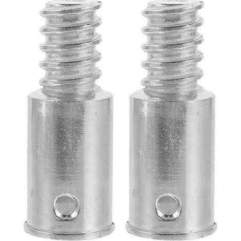 adaptateurs de rallonge pour manche à balai à filetage américain (2 pièces)-6.50X2.50X2.50CM-Silver (1/4)