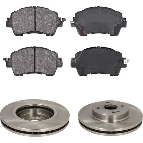 KIT FRENI ANTERIORI compatibile con MAZDA 2 (DL,DJ) - DISCHI + PASTIGLIE OEM: FDB5015 / 18772 /SOSTITUZIONE DIRETTA/BASSA POLVERE/SILENZIOSO