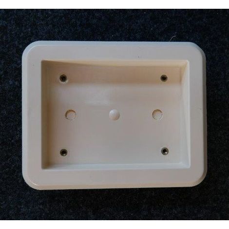 Accessoire d'encastrement plastique gris pour boîtier de couleur beige CAHORS MAEC (1/2)
