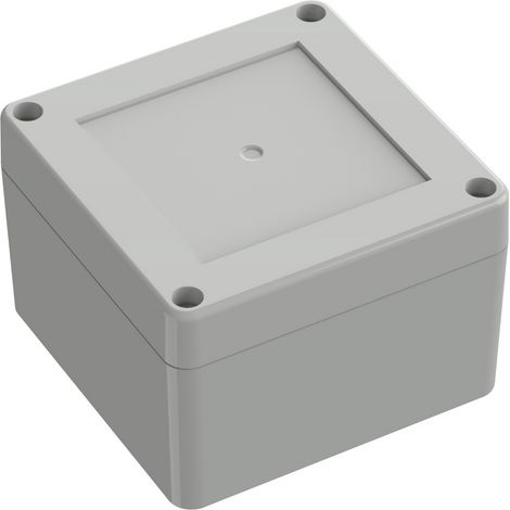 TRU COMPONENTS 6U07090906119 TC-13865072 Industrie-Gehäuse 90 x 90 x 60 Polycarbonat Lichtgrau 1 S (1/2)