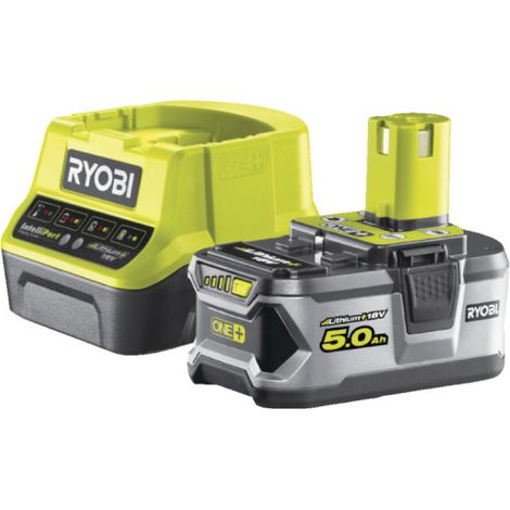 Batteria agli ioni di litio RYOBI 18V OnePlus 5,0 Ah - 1 caricatore rapido RC18120-150G