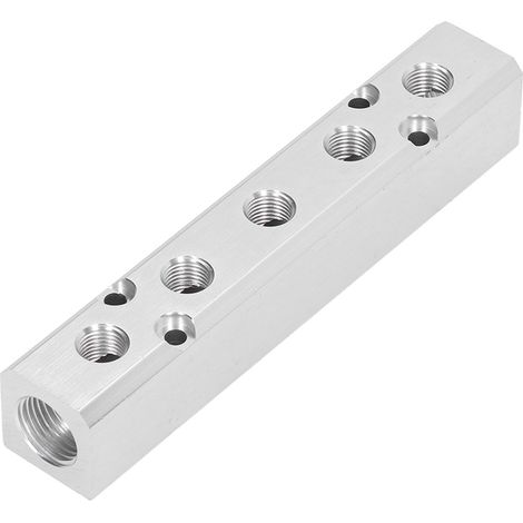 Collecteur d'air pneumatique G1/2 vers G1/4, bloc distributeur SY30‑02‑5F 30x30mm (1/5)