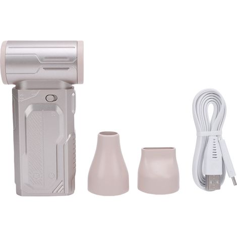 Ventilateur turbo 130 000 tr/min portable à turbine, souffleur à jet pour la plage, les voyages, les pique-niques et le camping, 124 x 63 x 35 mm, doré (1/5)