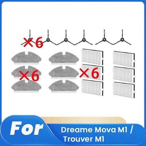 Filtre pour aspirateur brosse pour aspirateur Filtre de brosse pour aspirateur filtre de 18 M1 / Trouver M1 Robot Aspirateur Auxiliary Kit Side Brosse Rag Filtre (1/5)