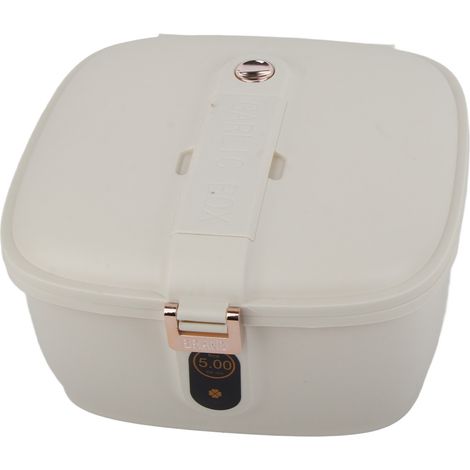 Grand récipient à riz 5 kg, boîte hermétique étanche pour grains, distributeur de cuisine, capacité élevée, blanc crème (1/5)