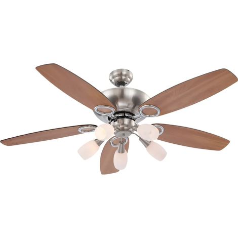 JERRY Ventilatore da soffitto in nichel opaco GLOBO 0337