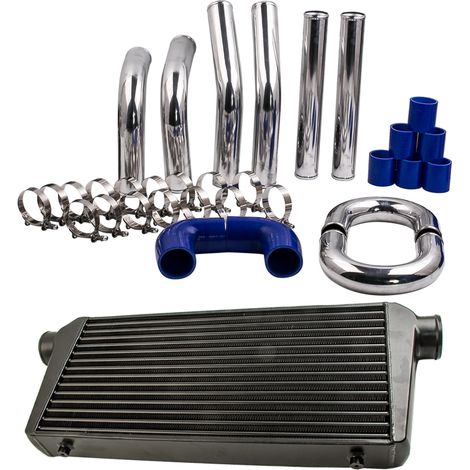 BFO – Intercooler aluminium 600x300x76mm – Kit tuyaux en aluminium 2.5' – Performance jusqu'à 700HP – Installation professionnelle recommandée (1/5)