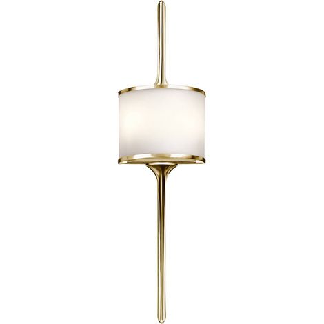 Elstead Mona - Applique murale de salle de bain à 2 ampoules en laiton poli IP44, G9 (1/4)