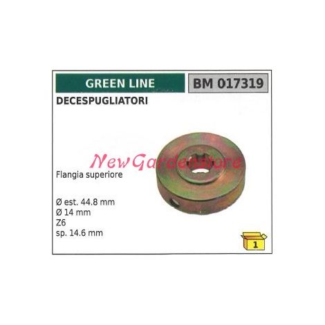 Par de engranajes cónicos brida superior GREENLINE desbrozadora 017391