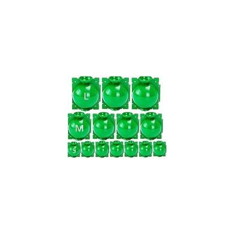 14 Pièces Boîte d'Enracinement de Plante Balle de Propagation, Boîte de Greffage Boîte Boule de Propagation Haute Pression Dispositif D'enracinement des Plantes (L+M+S, Vert) (1/5)