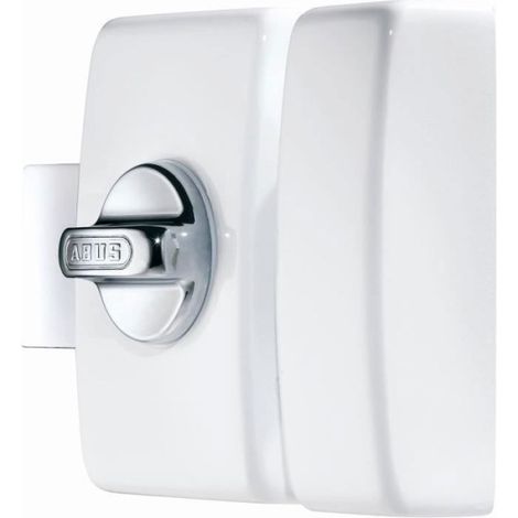 Abus – Serrure multipoint en applique – Double cylindre CC – Coffre blanc – Gâche en acier embouti – Pêne en acier chromé – Entraxe 40x70mm