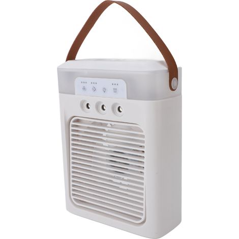 Ventilateur brumisateur transportable 400 ml réservoir USB de table huiles essentielles aromathérapie refroidisseur d'air pour bureau chambre blanc (1/5)