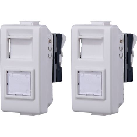 Gloca Lot de 2 connecteurs réseau RJ45 CAT5 compatibles avec la série matix (1/4)