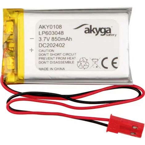 Akyga LP603048 Akkupack x Spezial-Akku  LiPo 3.7 V 850 mAh (1/3)